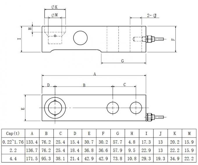 4.4t Scherenstrahllastzelle mit CE-Zertifikat und Widerstandsspannungsmesstechnologie für Leistungen in verschiedenen Umgebungen 1